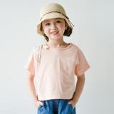 オレンジ | ロゴテープリボン肩あきTシャツ | ブランシェス