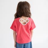ピンク | バックハート半袖Tシャツ | ブランシェス