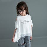 オフホワイト | 【WEB限定】ハンカチーフヘム裾肩あきＴシャツ | ブランシェス