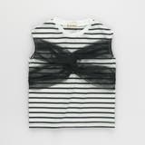 チュール付きフレンチスリーブトップス | ブランシェス | 詳細画像13 