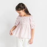 【プチレディ/おそろい】シャーリングリボンチュニック | ブランシェス | 詳細画像1