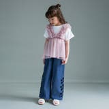 【WEB限定】お花カットモチーフデニムパンツ | ブランシェス | 詳細画像16 