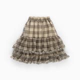 チェックチュールフリルティアードスカート | ブランシェス | 詳細画像2 