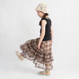 チェックチュールフリルティアードスカート | ブランシェス | 詳細画像5 