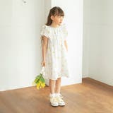 【おそろい】花刺しゅうワンピース キッズ 女の子 | ブランシェス | 詳細画像3