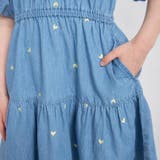 【おそろい】ハート刺しゅうデニムワンピース | ブランシェス | 詳細画像7 