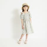 【おそろい】小花柄フリル肩あきワンピース | ブランシェス | 詳細画像3 