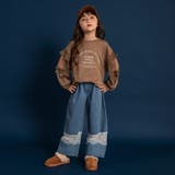 【WEB限定】レース切替ライトオンスデニムパンツ 150cm リンクコーデ | ブランシェス | 詳細画像3 