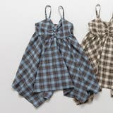 ブルー | 【プチレディ】イレヘムキャミワンピース 150cm ジュニア | ブランシェス
