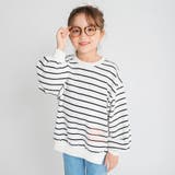 ボーダー | BIGシルエットトレーナー 150cm 裏毛 女の子 ガールズ | ブランシェス