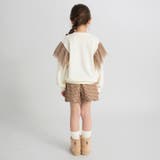 肩チュール付きトレーナー 150cm ミニ裏毛 女の子 | ブランシェス | 詳細画像5 