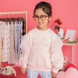 ピンク | 肩チュール付きトレーナー 150cm ミニ裏毛 女の子 | ブランシェス