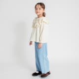 チェック柄フリルブラウス 150cm 女の子 | ブランシェス | 詳細画像4