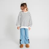 リボンモチーフデニムパンツ 女の子 長ズボン 150cm | ブランシェス | 詳細画像4 