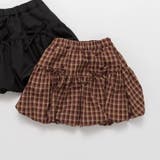 ふんわりバルーンスカート 150cm ひざ丈 チェック柄 無地 リボン | ブランシェス | 詳細画像23 