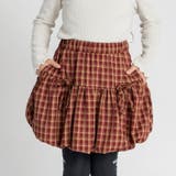 ふんわりバルーンスカート 150cm ひざ丈 チェック柄 無地 リボン | ブランシェス | 詳細画像7 