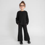 ブラック | リブ ニットソー セットアップ 女の子 秋物 冬物 150cm | ブランシェス