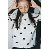91:オフ白_ドット | 【b.+A】金子綾/半袖Ｔシャツ | ブランシェス
