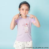 ラベンダー | 【サンリオキャラクターズ】シフォン肩あきトップス Tシャツ ハローキティ | ブランシェス