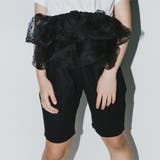 85:ブラック | 【b.+A】金子綾/タック入りハーフパンツ | ブランシェス