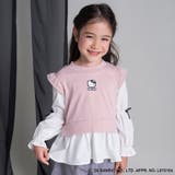 ピンク | 【サンリオキャラクターズ】ハローキティレイヤード風チュニック 女の子 モノトーン | ブランシェス