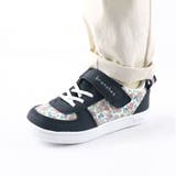 ネイビーブルー | IFME/イフミーコラボ花柄スニーカー 子供服 キッズ | ブランシェス