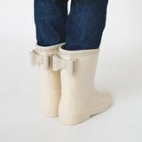 ベージュ | リボン付きレインブーツ 子供服 キッズ | ブランシェス