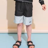 ブラック | 【水着】配色サーフパンツ 子供服 キッズ | ブランシェス