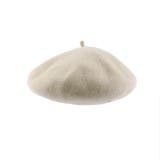 アイボリー | プレート付きベレー帽 | ブランシェス