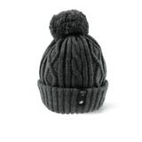 チャコールグレー | ケーブル柄ニット帽 | ブランシェス