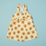 イエロー | 【水着】サンドレス風総柄 ワンピース/花柄/ギンガム チェック | ブランシェス