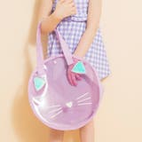 ラベンダー | 【水着】サークル型/プールバッグ/プール/海水浴/スイミング/ラメ/花柄/猫 | ブランシェス