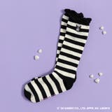 85_ブラック_クロミ | ワンポイント刺しゅうハイソックス マイメロ クロミ | ブランシェス