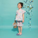 サックス | 【キッズ】フリル甚平 | ブランシェス