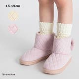 キルト ファー リボンブーツ フェイクムートン 女の子 冬物 あったか | ブランシェス | 詳細画像2 