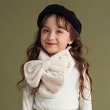 アイボリー | 【あったか】リボンファーネックウォーマー | ブランシェス