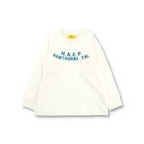 ホワイト | 【WEB限定/DRC】綿100%bコレグラフィック長袖Tシャツ ロンT | ブランシェス