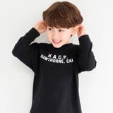 ブラック | 【WEB限定/DRC】綿100%bコレグラフィック長袖Tシャツ ロンT | ブランシェス