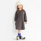 チャコールグレー | 【DRC】刺繍ワンポイントワンピース | ブランシェス