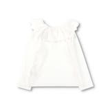 【WEB限定/DRC/やわらか天竺】前後2WAYフリル襟長袖Tシャツ | ブランシェス | 詳細画像3 