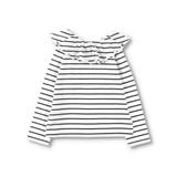 【WEB限定/DRC/やわらか天竺】前後2WAYフリル襟長袖Tシャツ | ブランシェス | 詳細画像45 