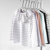 3 | 【WEB限定/DRC/やわらか天竺】前後2WAYフリル襟長袖Tシャツ | ブランシェス