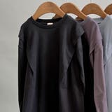 チャコールグレー | 【WEB限定/DRC/お肌に嬉しい綿100%】肩タック長袖ワンピース | ブランシェス
