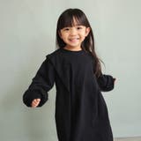 ブラック | 【WEB限定/DRC/お肌に嬉しい綿100%】肩タック長袖ワンピース | ブランシェス