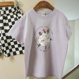 ラベンダー | 【WEB限定/DRC/お肌に嬉しい綿100％】アソートグラフィック半袖Tシャツ | ブランシェス