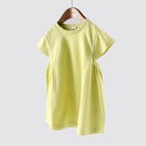 13:無地-カラシ | 【WEB限定/DRC/やわらか天竺】Aライン半袖Tシャツ | ブランシェス