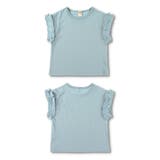 【WEB限定/DRC/やわらか天竺】袖タックフリル半袖Tシャツ | ブランシェス | 詳細画像13