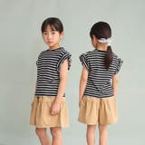 【WEB限定/DRC/やわらか天竺】袖タックフリル半袖Tシャツ | ブランシェス | 詳細画像29