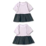 【WEB限定/DRC/やわらか天竺】柄フリル切替半袖Tシャツ | ブランシェス | 詳細画像16 