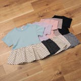 【WEB限定/DRC/やわらか天竺】柄フリル切替半袖Tシャツ | ブランシェス | 詳細画像20 